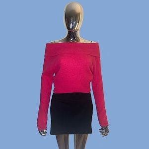 Rare Vintage Off The Shoulder Sweater